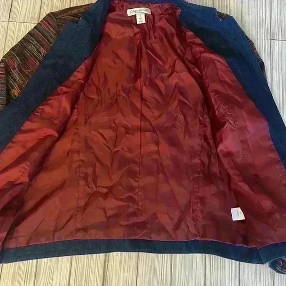 Coldwater Creek Denim Tapestry Jacket - Picture 3 of 4